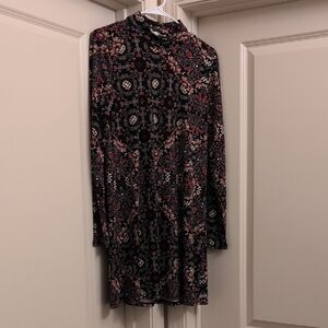 BCBGeneration Black Floral Dress